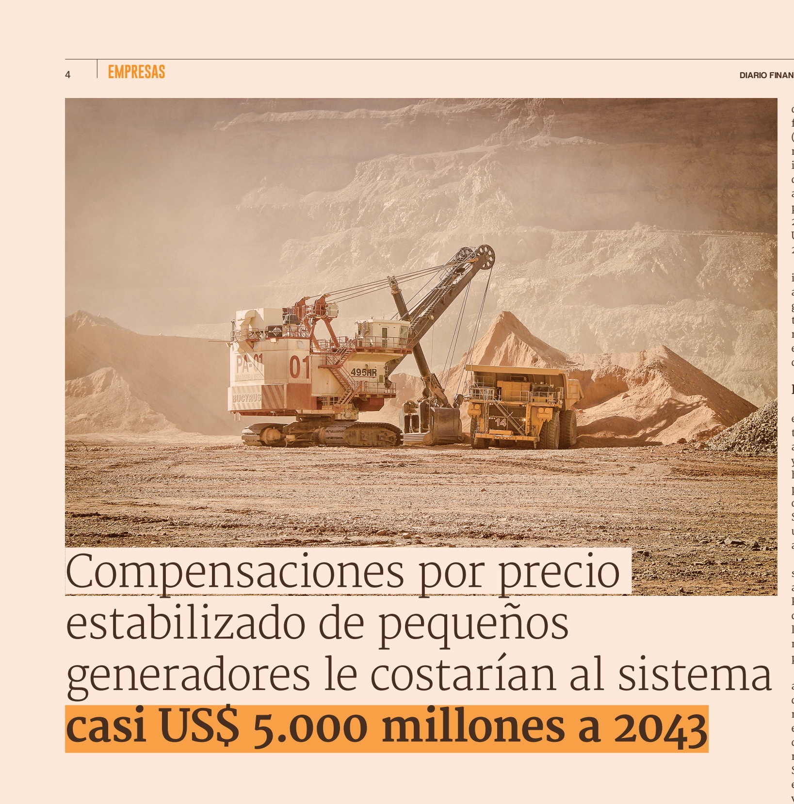 costarían al sistema casi US$ 5.000 millones a 2043